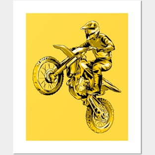 Motocross Jump Posters and Art